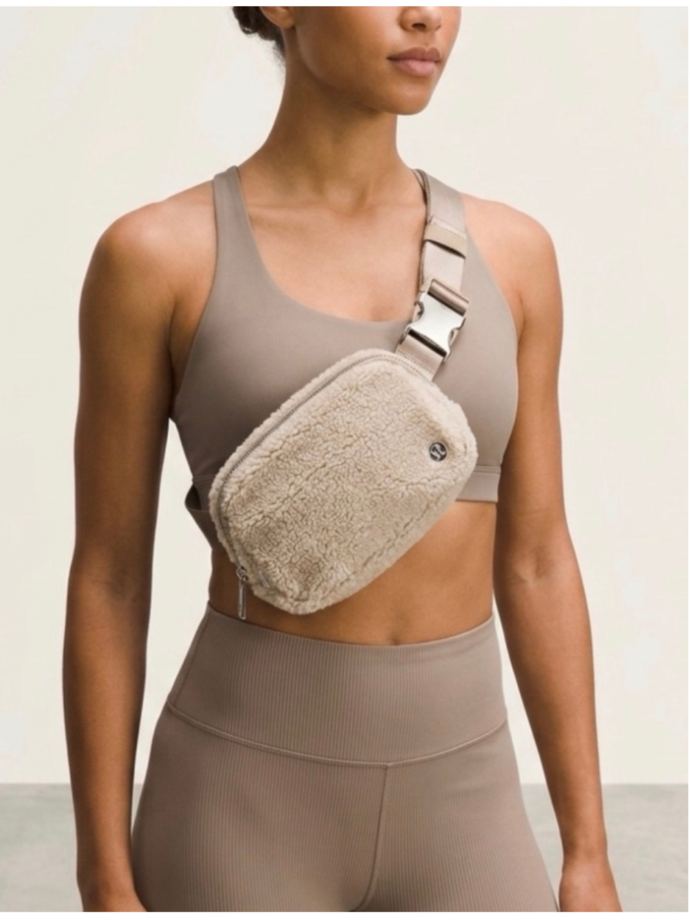 Lululemon Fleece Everywhere Belt Bag 1L Crossbody Beige tan